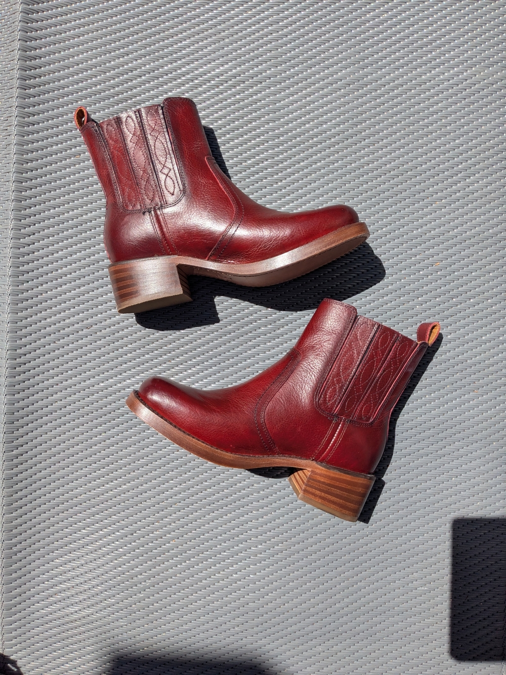 Frye 7.5 Campus Chelsea Genuine Leather Boots Burgundy Red 🍂✨ Beautiful!✨🍁